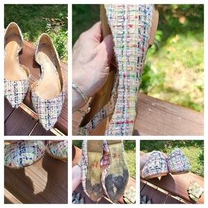 J. Crew Multicolor Tweed Flats